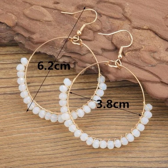 SHEIN Hoop earring with crystals - Picture 3 of 4